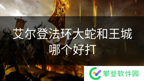 艾尔登法环大蛇和王城哪个好打