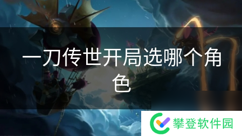 一刀传世开局选哪个角色