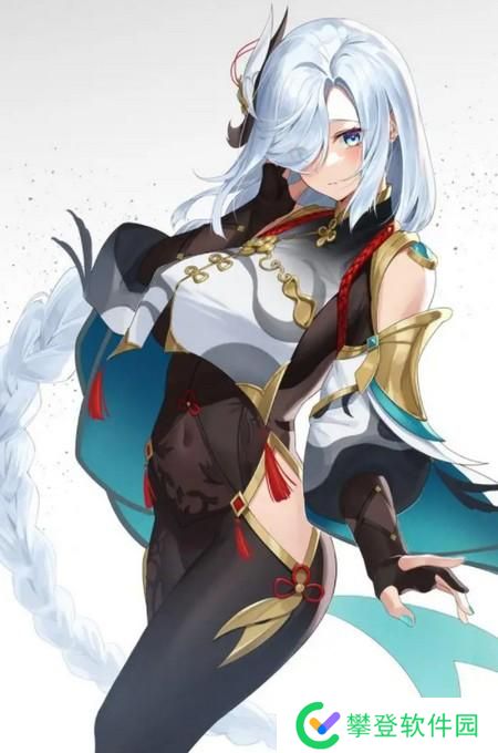 原神申鹤享受流口水图片