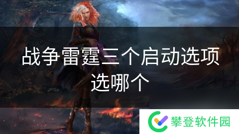 战争雷霆三个启动选项选哪个